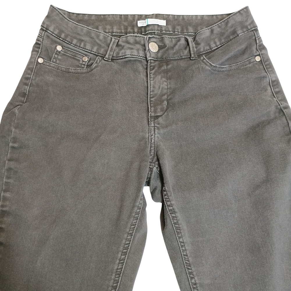 Riders by Lee Skinny Jeans Womens 14M Black Mid Rise Stretch Denim Pants 13007P0